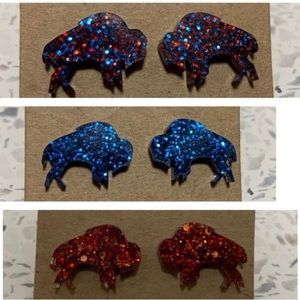 Set of buffalo earrings